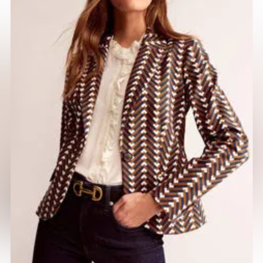 Boden The Canonbury Printed Blazer NWT